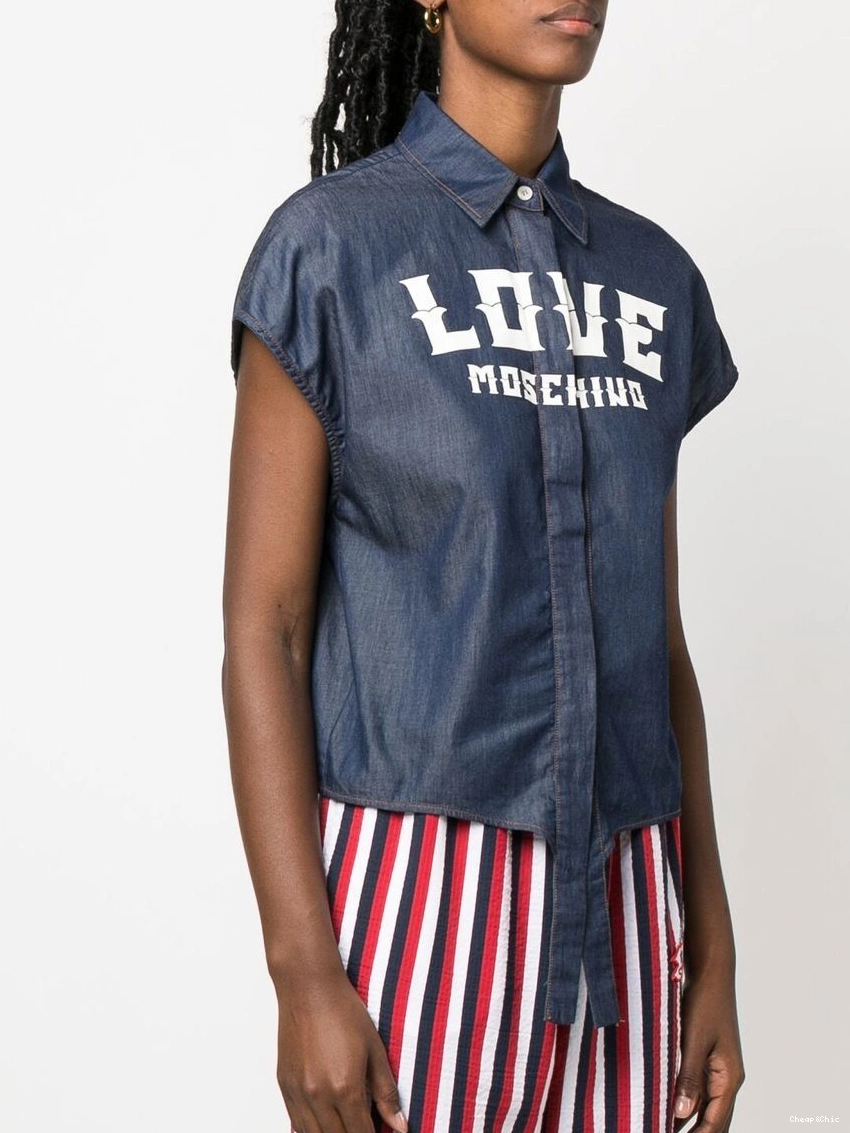 Cheap logo-print Love Moschino Women shirt 0323
